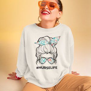 Nurselife lounging crewneck sweatshirt